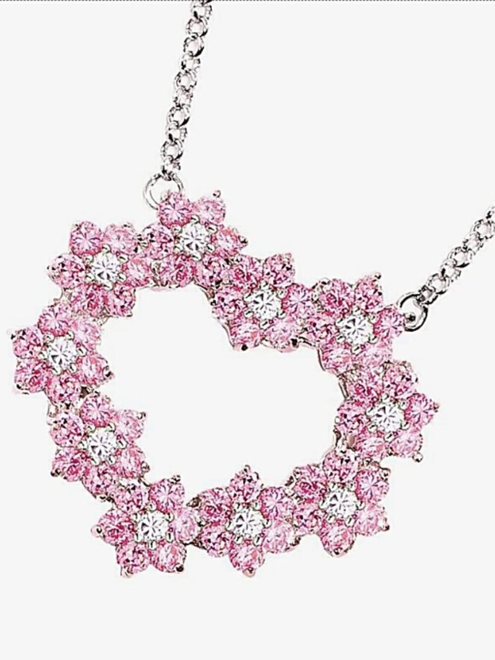 Park Lane Very Rare Mesmerize Pink Swarovski Borealis Necklace - Picture 3 of 4